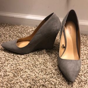 Grey Express Wedge Heels